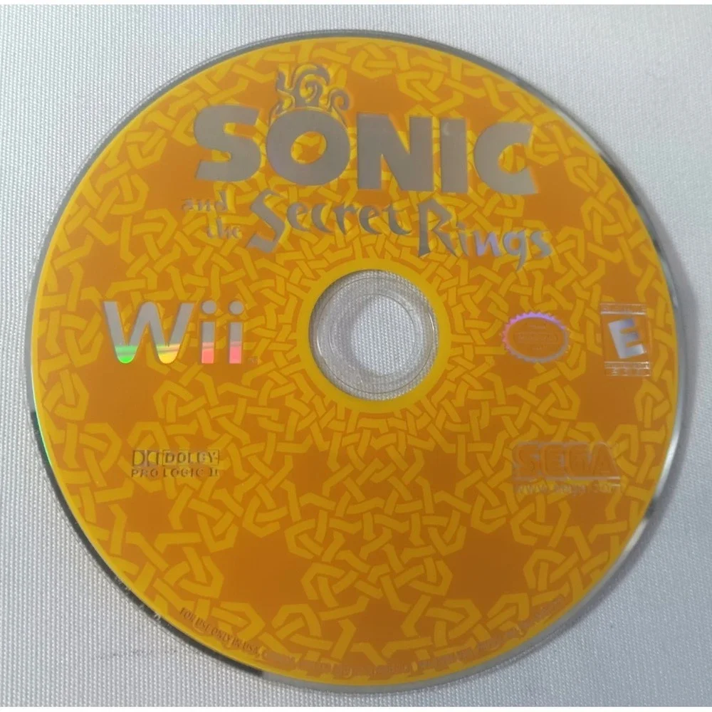 Sonic and the Secret Rings (Nintendo Wii, 2007) CD CLEAN /‎ No Box or Manual